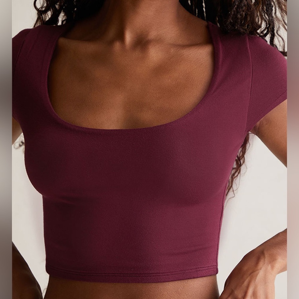 pacsun contour Sculpting Hazel Fitted Scoop Top